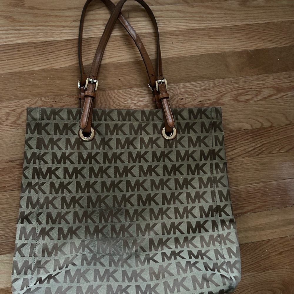 Michael Kors Monogram Brown Tote